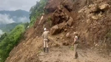 India News | Himachal Pradesh: Chandigarh-Manali Highway Blocked After Landslide