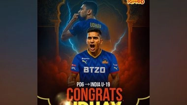 Sports News | Purani Dilli 6 Congratulate Udhav Mohan After Batter Earns India U-19 Call-up for Australia Tour