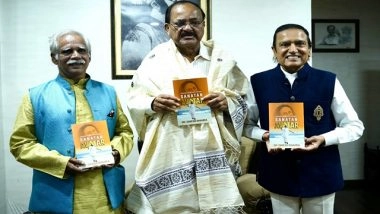 Business News | Dr. Dinesh Shahra Presents Sanatan Avatar to Former Vice President M. Venkaiah Naidu