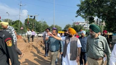 India News | Punjab Minister Hardeep Singh Mundia Reviews Ongoing Storm Waterline Project in Mohali