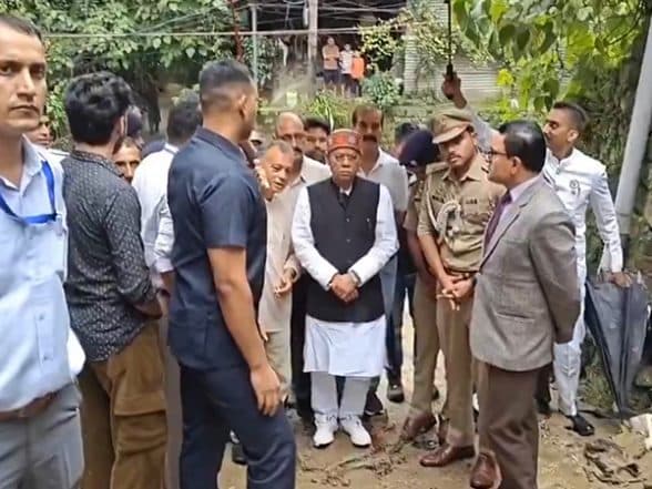 India News | Himachal Pradesh Governor Visits Disaster-affected Areas in Mandi; Assures All Possible Support