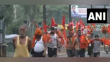 India News | Uttar Pradesh: Moradabad Implements Traffic Diversions, Boosts Security Ahead of Final Sawan Monday Kanwar Yatra Rush