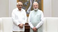 India News | Gujarat CM Meets PM Modi, Discusses Development of Industry, Social Sector in State