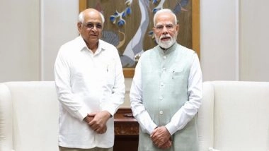 India News | Gujarat CM Meets PM Modi, Discusses Development of Industry, Social Sector in State
