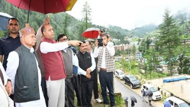 India News | Himachal Governor Shiv Pratap Shukla Visits Disaster-affected Areas, Distributes Relief Material