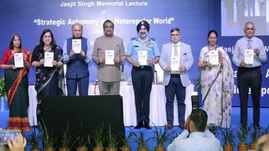India News | CAPSS India Organises Annual Lecture Honouring Founder DG Air Commodore Jasjit Singh; Ram Madhav Delivers Keynote on Strategic Autonomy