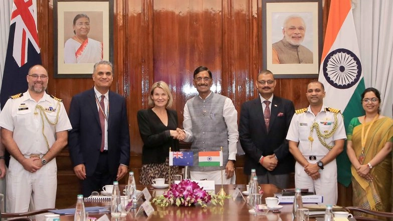 World News | India, New Zealand Reaffirm Strong Defence Ties, Commitment to Deepen Cooperation