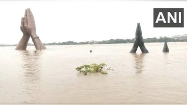 India News | Monsoon Rains: Varanasi Namo Ghat Flooded as Water Level of Ganga River Rises