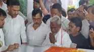 India News | Jharkhand: Champai Soren Breaks Down While Paying Last Respects to JMM Founder Shibu Soren