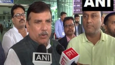 India News | AAP MP Sanjay Singh Reaches Ranchi for Shibu Soren's Last Rites, Terms Demise 'irreparable Loss'