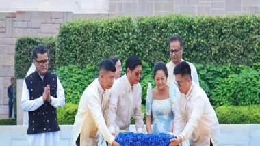 World News | Philippines President Pays Tribute to Mahatma Gandhi at Raj Ghat