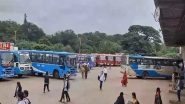 India News | Karnataka State-wide Bus Strike Hits Border District of Belagavi; Services Disrupted at Central Bus Stand