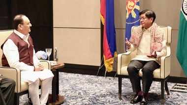 World News | JP Nadda Meets Philippines President Marcos in Delhi as Part of 'Know BJP' Initiative