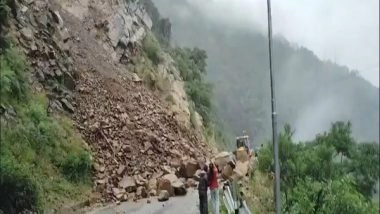 India News | Heavy Rainfall Causes Road Damage on NH-34 in Uttarakhand