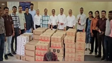 India News | Maharashtra Excise Department Seizes Foreign Liquor Worth Rs 13 Lakh from Panvel; 2 Accused Arrested