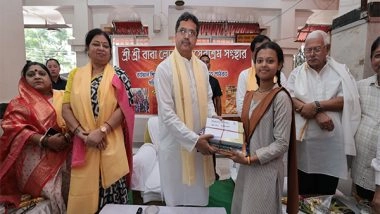 India News | Tripura CM Distributes Textbooks to Underprivileged Students from Different Schools