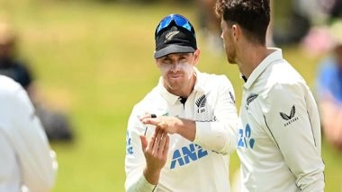 Sports News | New Zealand Skipper Tom Latham Ruled out of Series Decider Against Zimbabwe Due to Shoulder Injury