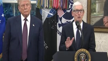 Business News | Apple to Use Only US-made Rare Earth Magnets, Commits an Additional USD 100 Bn Investment in US: Tim Cook