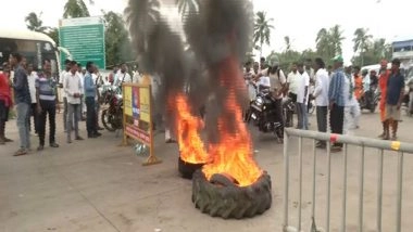 India News | BJD Blocks the Bhubaneswar-Puri Road at Pipili Toll Gate, Demanding Justice in Balagam Case
