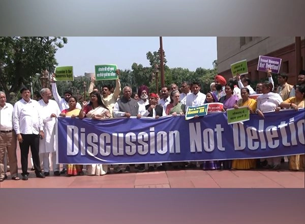 India News | INDIA Bloc Continues Protest in Parliament Against Voter List Revision in Bihar