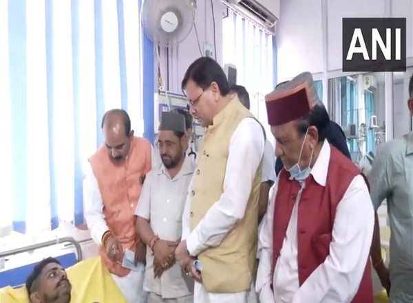 India News | Uttarakhand CM Dhami Visits Hospital to Meet Disaster Victims