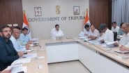 India News | Massive Infrastructure Boost in Tripura: CM Approves Projects Worth over Rs 87 Crore