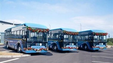 Business News | SWITCH Mobility Exports the First Batch of 10 E-Buses from the 100-unit Order to Mauritius