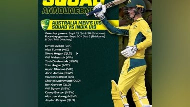 Sports News | Aryan Sharma and Yash Deshmukh Named in Australia U19 Squad