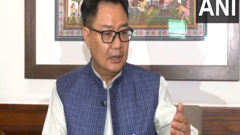 India News | Union Minister Kiren Rijiju Lauds Cabinet's Decision to Approve Proposal for Implementation of MERITE Scheme