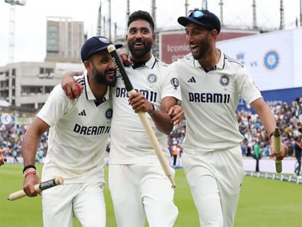 Sports News | Relentless and Promising: Siraj-Krishna-Akash Trio Steps out of Bumrah's Shadow, Walks off from England with Names Etched in Gold