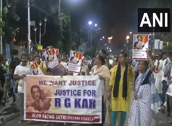 India News | WBJDF Hold Protest Rally Demanding Justice for RG Kar Medical College Rape Victim