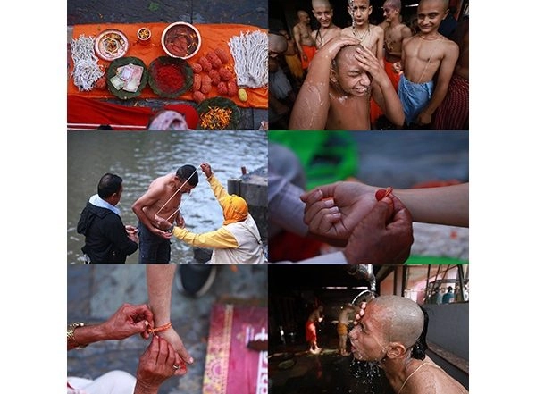 World News | Nepal Observes Janai Purnima with Ritualistic Bathe and Changing the Sacred Threads Worn Across Body and Wrist