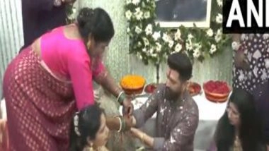 India News | Bihar: Union Minister Chirag Paswan Celebrates Raksha Bandhan with Family in Patna