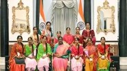 India News | President Murmu Celebrates Raksha Bandhan with School Students from Across India at Rashtrapati Bhavan