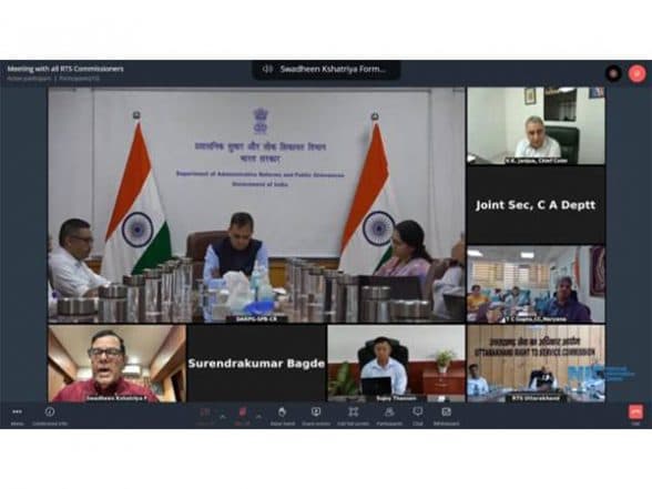 India News | DARPG Holds Meeting with RTS Commissioners to Boost E-service Delivery Under NeSDA Framework