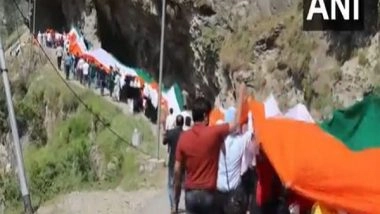 India News | J-K: Mega Tiranga Rally Held at Teetwal, Near the LoC in Kupwara District