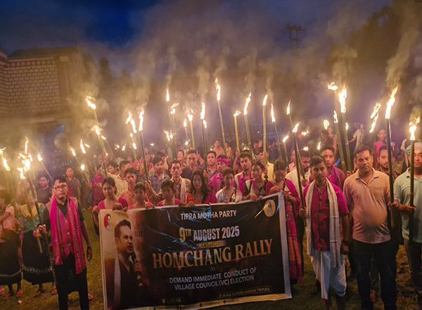 India News | TIPRA Motha Party Held Massive Homchang Rally in Agartala Demanding Immediate Conduct of Long-pending VC Elections