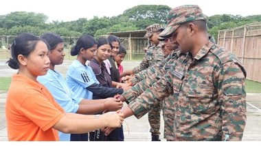 India News | Tripura: Red Shield Gunners Celebrate Raksha Bandhan with School Children