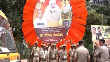India News | Karnataka: Preparations Underway Ahead of PM Modi's Visit to Inaugurate Development Projects