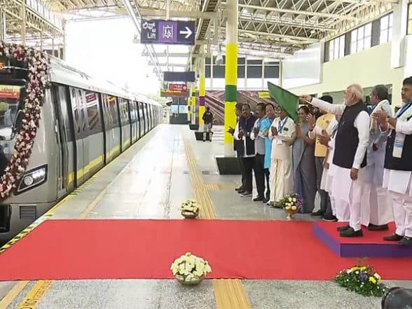 India News | PM Modi Inaugurates Yellow Line of Bengaluru Metro