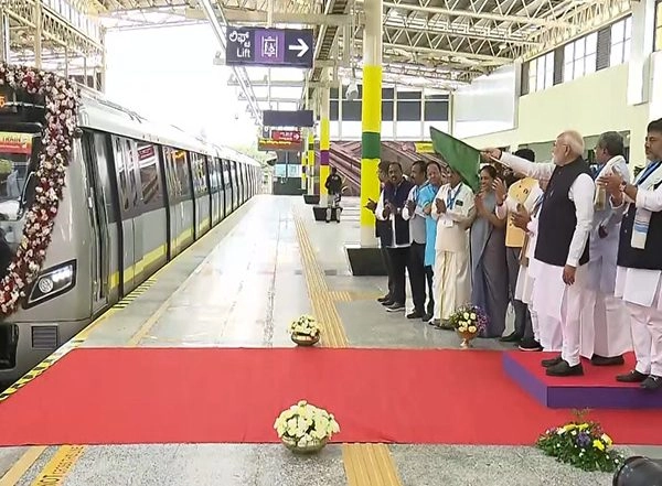 India News | PM Modi Inaugurates Yellow Line of Bengaluru Metro