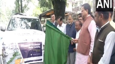 India News | Uttarakhand CM Dhami Flags off Vehicles Carrying Rehabilitation, Relief Material for Uttarkashi