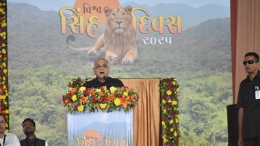India News | Rs 75 Crore Safari Park, Tourist Facilities to Be Developed in Barda Sanctuary Area: Gujarat CM