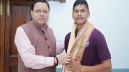 India News | Uttarakhand CM Dhami Meets Champawat Mountaineer Virendra Singh, Wishes Him Bright Future