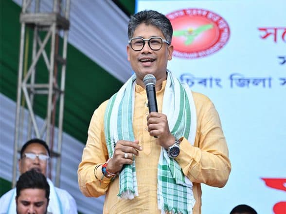 India News | Assam Minister Pijush Hazarika Attends 82nd Central Session of Sadou Asom Sutradhar Chatra Santha in Bijni