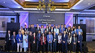 Business News | Clarivate Reveals Winners of the South Asia Innovation Awards 2025
