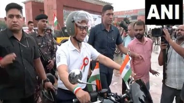 India News | Union Minister's Participate in 'Har Ghar Tiranga' Bike Rally Held in Delhi Ahead of Independence Day