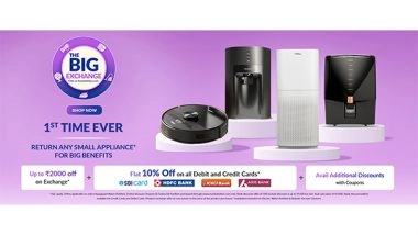 Business News | Eureka Forbes Ltd. Launches The Big Exchange, India's First-ever Cross-category Online Appliance Exchange Program