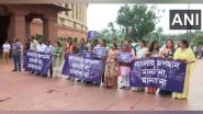 India News | Bengali Language Row: TMC MPs Protest at Parliament Premises