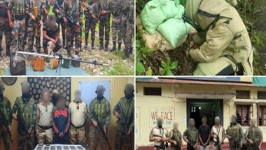 India News | Indian Army's Spear Corps, Assam Rifles and Manipur Police Nab 22 Insurgents in Coordinated Raids